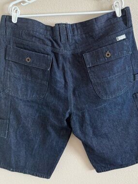 Sean John NWOT Dark Denim Carpenter /Painter Style Jean‎ Shorts size 38